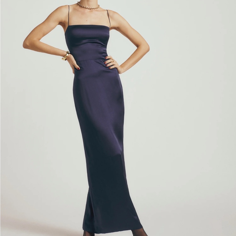Reformation Frankie Silk Dress